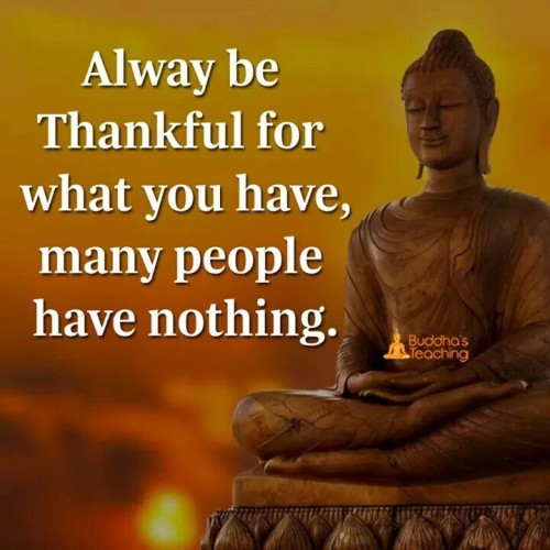Always Be Thankful For What You Have Many People Have Nothing Quote