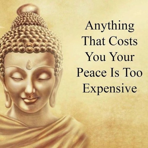 Anything That Costs You Your Peace Is Too Expensive Quote