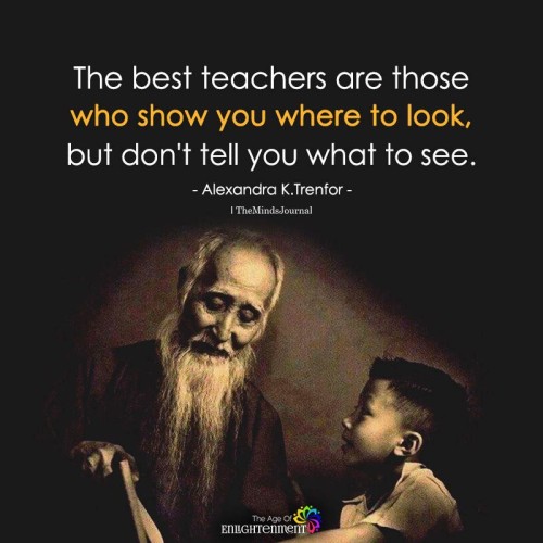 Best Teachers Are Those Who Show You Where To Look Quote