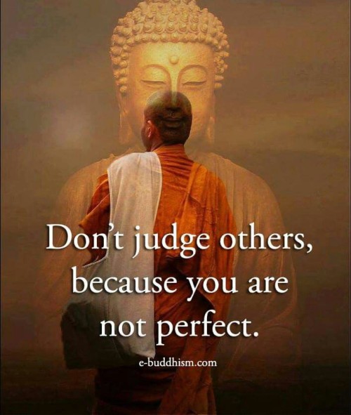 Dont Judge The Others Because You are Not Perfect Quote