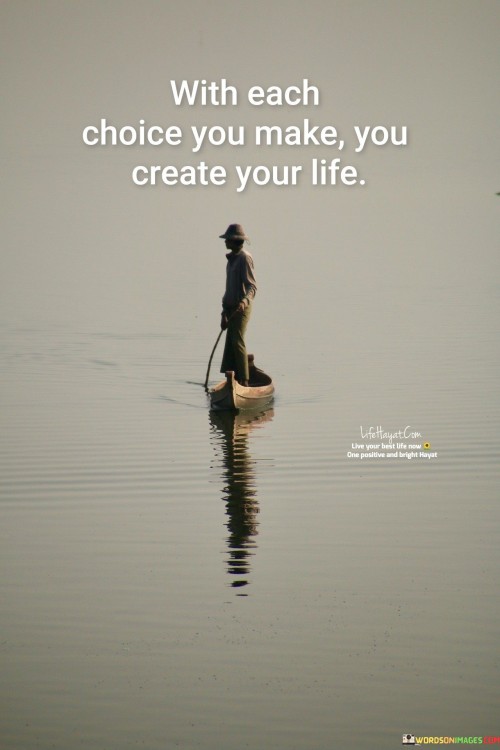 With Each Choice You Make You Create Your Life Quotes
