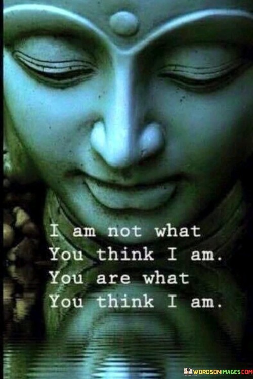 I Am Not What You Think I Am Quotes