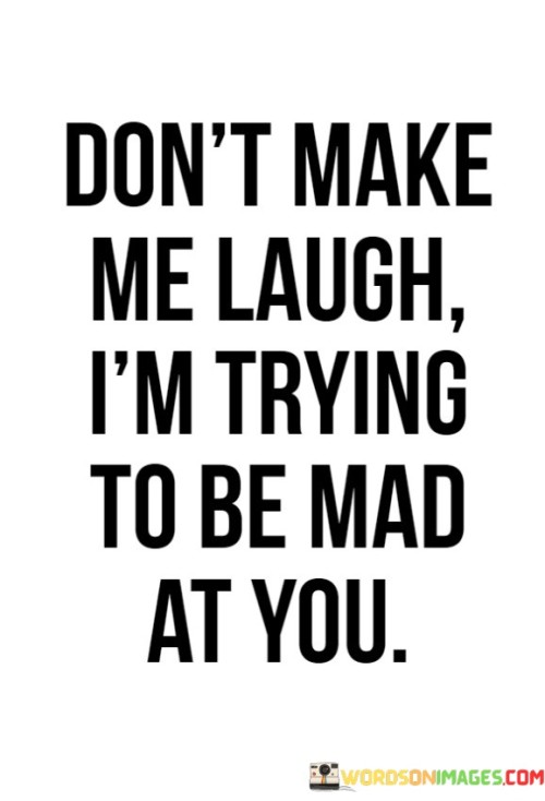 Don't Make Me Laugh I'm Trying To Be Mad At You Quotes