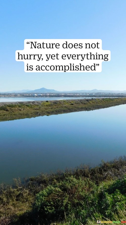 Nature Does Not Hurry Yet Everything Is Accomplished Quotes