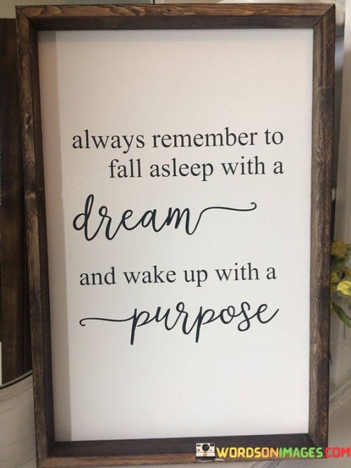Always Remember To Fall Asleep With A Dream Quotes