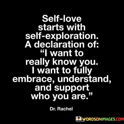 Self Love Starts With Self Exploration A Declaration Of Quotes