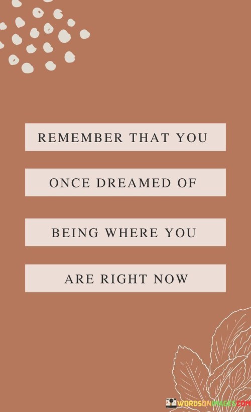 Remember That You Once Dreamed Of Being Where You Quotes