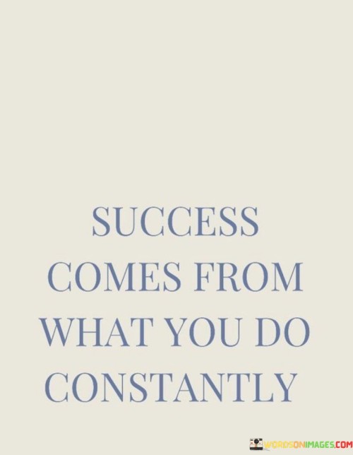 Success Comes From What You Do Constantly Quotes