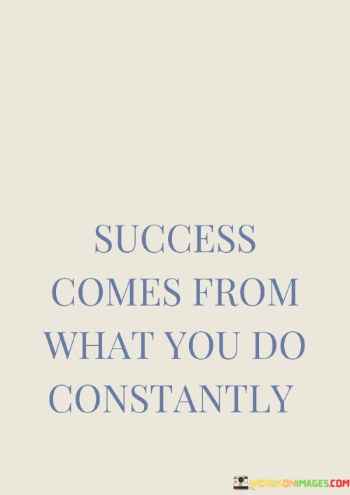 Success Comes From What You Do Constantly Quotes