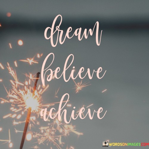 Dream Believe Achieve Quotes