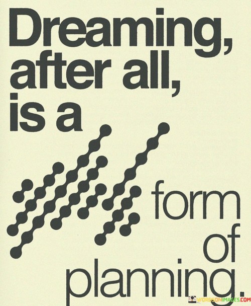 Dreaming After All Is A Form Of Planning Quotes