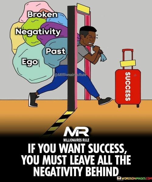 If You Want Success You Must Leave All The Negativity Behind Quotes