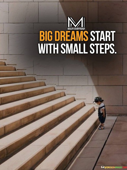 Big Dreams Start With Small Steps Quotes